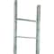 Ekena Millwork 19"W x 36"H x 3 1/2"D Vintage Farmhouse 2 Rung Ladder, Barnwood Decor Collection, Driftwood Blue DECR019X036X04LDRBU - alternate 1